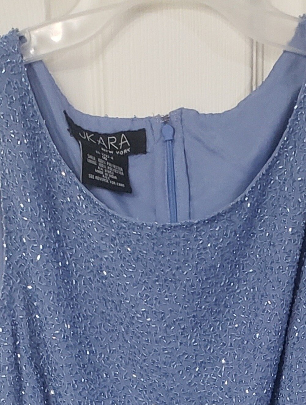 J Kara Periwinkle Beaded Formal Dress - Picture 2 of 3